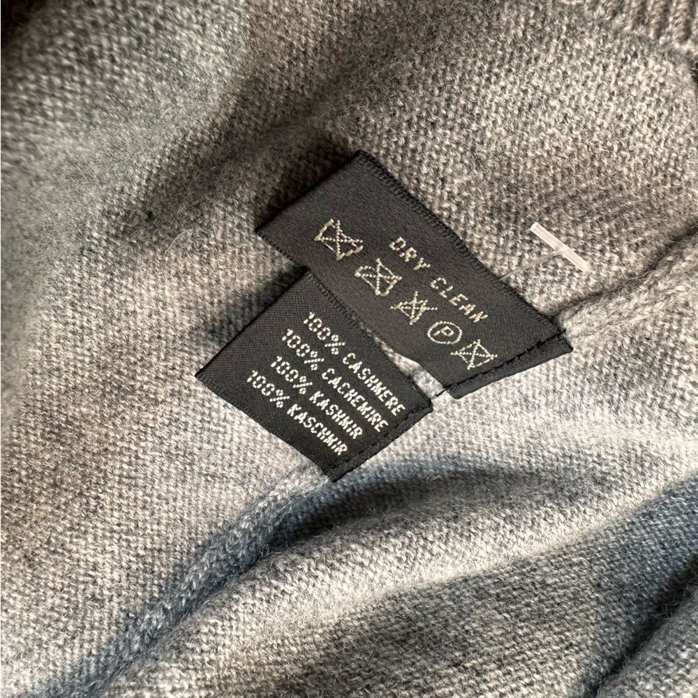 Ralph Lauren Pink Pony Gray Cashmere Crewneck Long-sleeved Sweater - Picture 9 of 17
